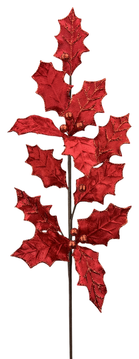 Holly Lvs Spray H28xW 86945RD