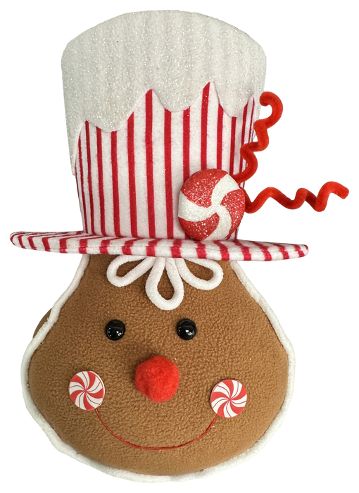 Gingerbread Head Ornament 12in 86973RDWT