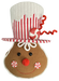 Gingerbread Head Ornament 12in 86973RDWT
