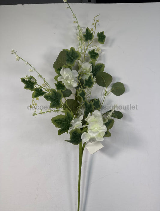 24In Spray-Cream Hydrangea W.Silver Dollars IP21213