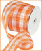 4"X20YD Woven Check Paper Mesh Orange/White RR700241