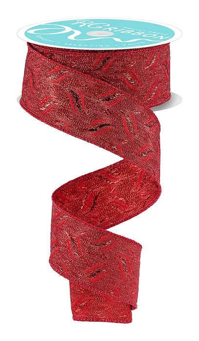 1.5"X10Yd Metallic Red RGH153724