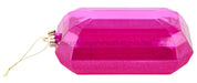 8’’L X 5’’W Glitter Rectangle Gem Orn Fuchsia Xj563507