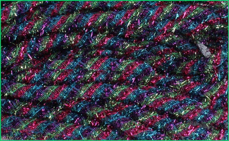 8Mmx20Yd Tinsel Flex Tubing Purple/Turq/Lime/Fuchsia RE3544T3 Tubing