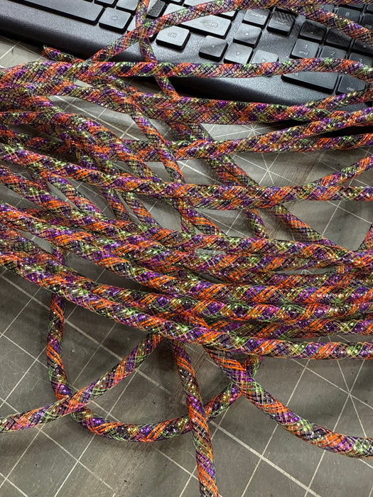 8Mmx30Yd Deco Flex Tubing Black/Orange/Purple/Lime RE3010T4 Tubing