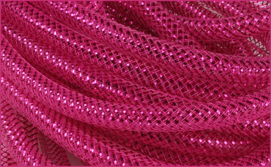 8Mmx30Yd Deco Flex Tubing Fuchsia W/Fuchsia Foil RE300450 Tubing