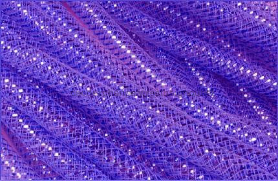 8Mmx30Yd Deco Flex Tubing Purple W/Lsr Purple Foil RE3007C6 Tubing