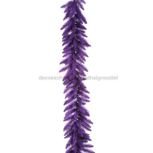 9' Artificial Garland Purple K163214 - DecoExchange