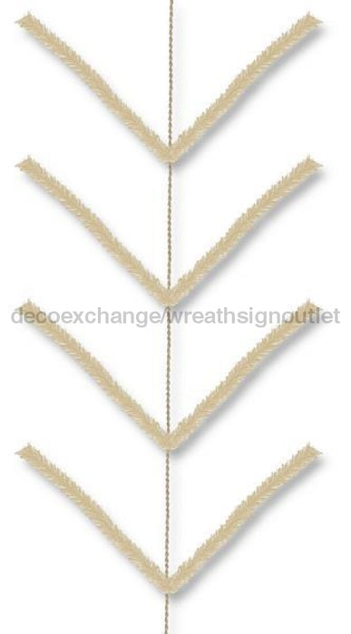 9' PENCIL WORK GARLAND: BURLAP XX7524W4 - DecoExchange