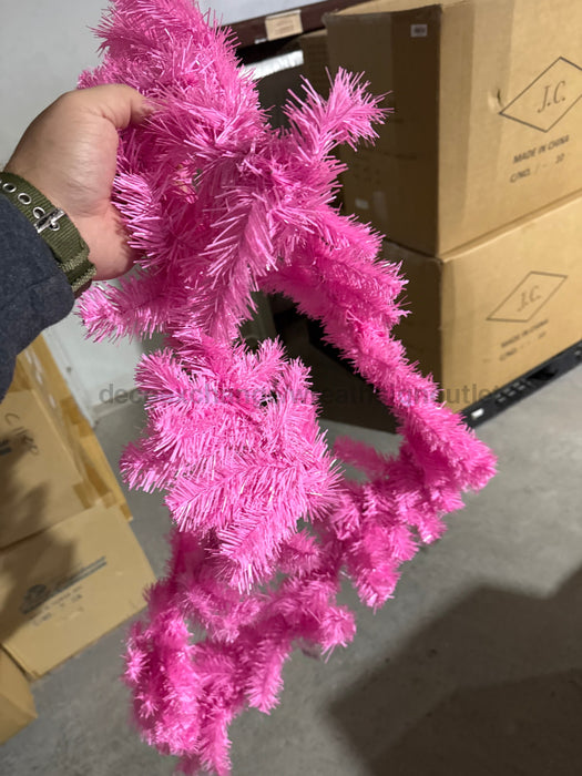 9’ X 10’’ Pvc Garland Pink Xx964622 Base