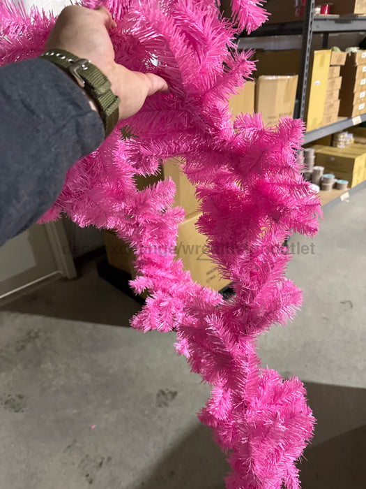 9’ X 10’’ Pvc Garland Pink Xx964622 Base