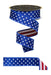 1.5"X10Yd Polka Dot/Stripe/Fused Royal Blue/White/Red LX3064C9 - DecoExchange®