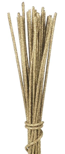 3'X 4MM Glitzy Sticks 24Pcs/Bag, Real Gold RS5002J2