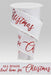 2.5"X10YD Home for CHRISTMAS/DRIFT White/Red RG0862727