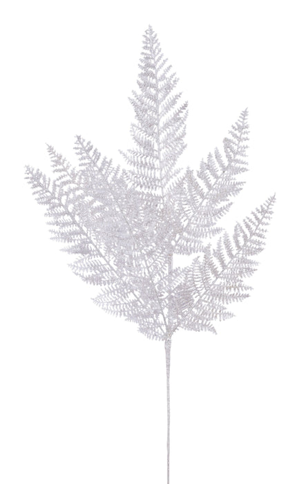 24.5"L Pearl Fern Spray White XX246427 - DecoExchange®