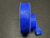 841-09-469: Ryl Blue Flower Embossed 1.5X50Y Ribbon