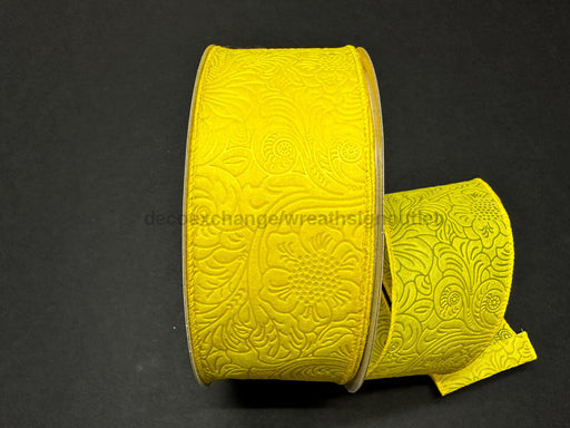841-40-468: Daffodil Flower Embossed 2.5X50Y Ribbon