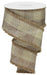 2.5"X10YD Woven Royal Burlap CHECK/DRIFT Tt Brown/Beige RG0819804