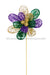 9’’Dia V-Cut Foil/Filigree Flower 17’’Oal Mardi Gras Hg3331 Ornament