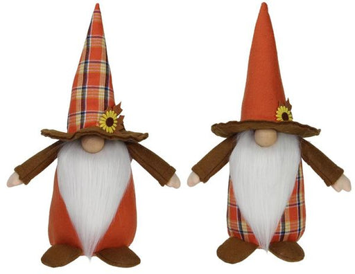 12"H Sunflower Standing Gnome 2 Ast Colors:Orange/Multi HA2012