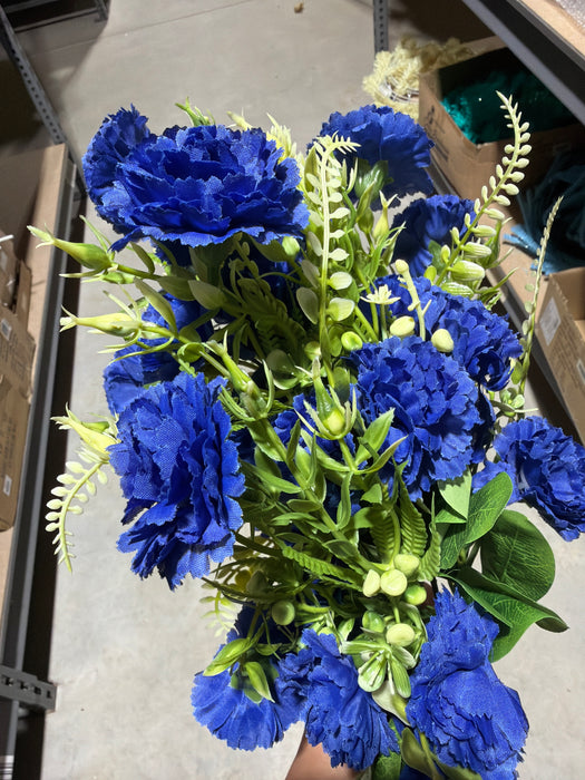 Small Carnation Fall Bush Blue 37575