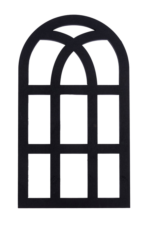 20"H X 11.5"W Arched Window Frame Matte Black AW992102