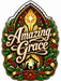 Amazing Grace Christmas, PS-W-0030, 12in Sign For Wreath, Wood Wreath Sign - DecoExchange®