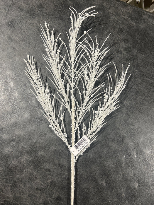 Christmas Berry Spray - 3 Stems - White - 60965