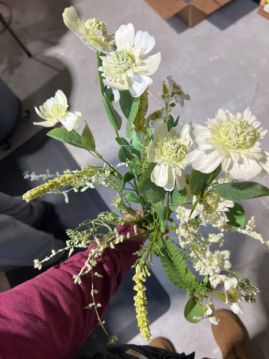 22" Summer Scabiosa Bundle MTF24588-WHT