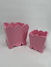 8" Scalloped Pink Planter 4659014 - DecoExchange®