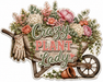 Crazy Plant Lady, PS-W-0017, 12in Sign For Wreath, Wood Wreath Sign