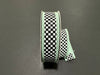 Mint Dupioni/Blk-Wht Chex Back/Thckr Wire, 1"X10Y D46632-10-06 - DecoExchange®