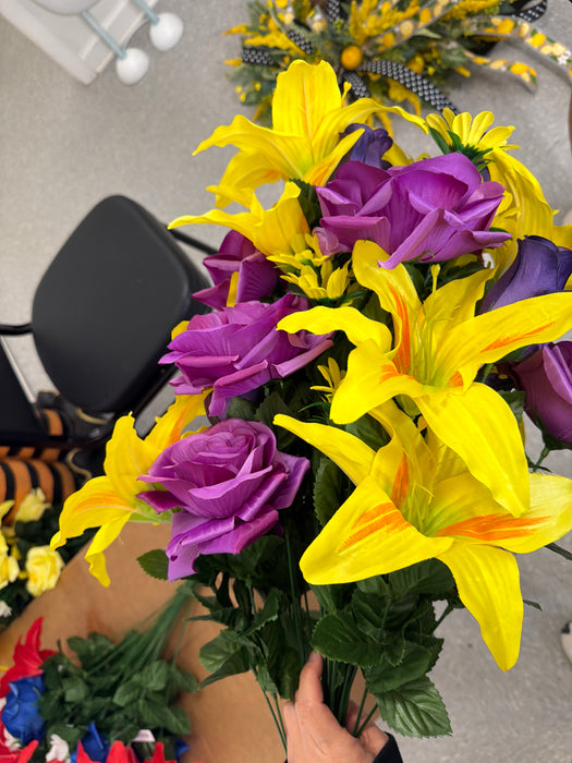 28 In Lilium Rose Mixed Bush X 80359A-YELPU - DecoExchange®