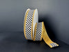 Double Sided: Black-White Checks/Gold Glitter Back-Edge, 1"X10Y D56614-10-15