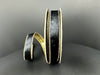 Black Lush Velvet/Gold Metallic Back, 1"X10Y D73648-10-21