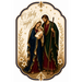 Holy Night, Holy Family Christmas Sign, DBJ-W-0003, 12in Sign For Wreath, Wood Wreath Sign