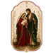 Holy Family Christmas Sign, DBJ-W-0004, 12in Sign For Wreath, Wood Wreath Sign
