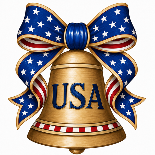 USA Liberty Bell, DBJ-W-0007, DBJ-W, 12in Sign For Wreath, Wood Wreath Sign