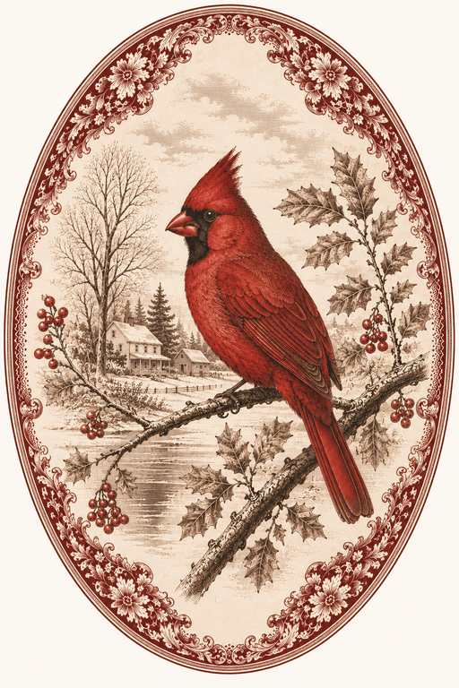 Cardinal Sign, Christmas Sign, Winter Sign, DBJ-W-0031, 12in Sign For Wreath, Wood Wreath Sign