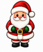 Santa Claus Cutout, DBJ-W-0055, 12in Sign For Wreath, Wood Wreath Sign - DecoExchange®