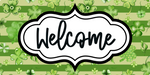 Watermelon Welcome, DCO-00719-1, Sign For Wreath, 6x12 wood Sign