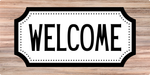 Welcome Everyday Sign, DCO-00732-1, Sign For Wreath, 6x12 wood Sign