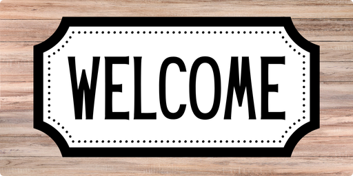 Welcome Everyday Sign, DCO-00732-1, Sign For Wreath, 6x12 wood Sign