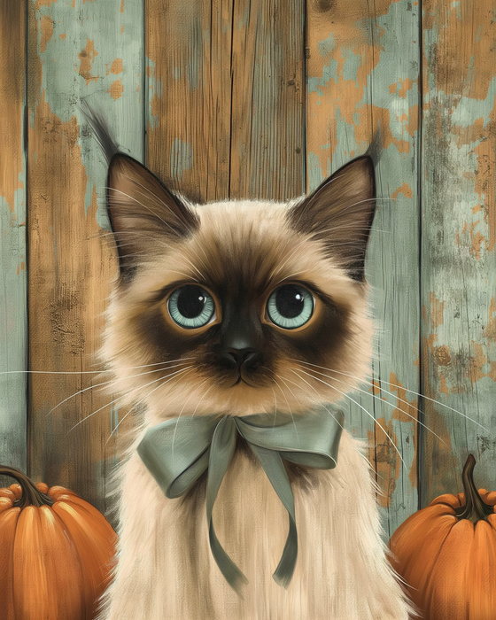 Cat Sign, Fall Sign, DCO-01726, Sign For Wreath, 8x10" Metal Sign - DecoExchange®