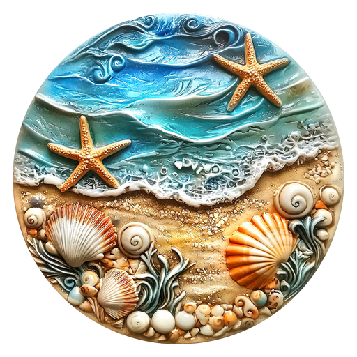 Beach Sign, DCO-102716, Sign For Wreath, 10" Metal Sign - DecoExchange®
