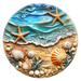 Beach Sign, DCO-102716, Sign For Wreath, 10" Metal Sign - DecoExchange®