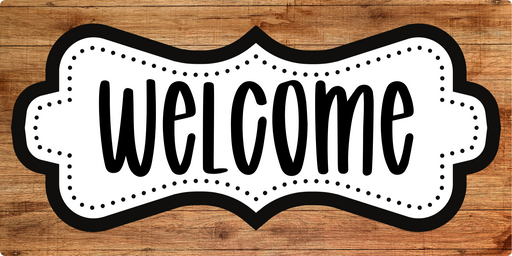 Welcome Everyday Sign, DCO-102915-1, Sign For Wreath, 6x12 wood Sign