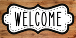 Welcome Everyday Sign, DCO-102917-1, Sign For Wreath, 6x12 wood Sign