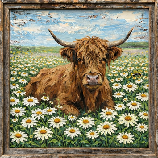 Cow Sign, Animal Sign, DCO-102950, Sign For Wreath, 10" Metal Sign