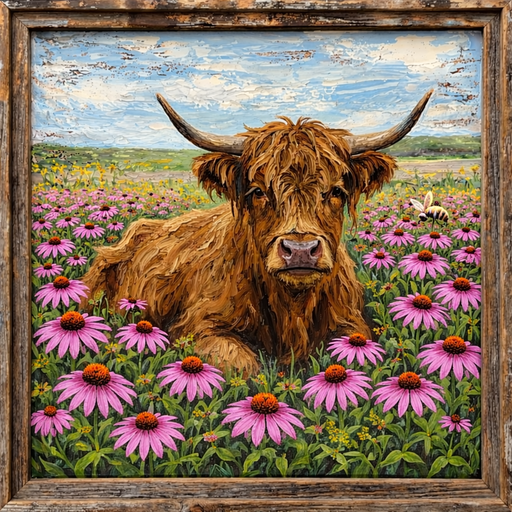 Cow Sign, Animal Sign, DCO-102951, Sign For Wreath, 10" Metal Sign